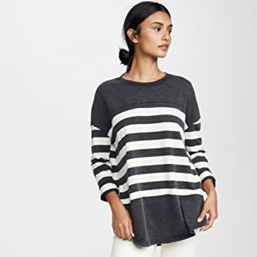 ZSupply Modern Stripe Long Sleeve Top Sz L